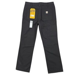 NWT Carhartt Rugged Flex Loose Fit Work Pants 8 Short Black BN3109-W